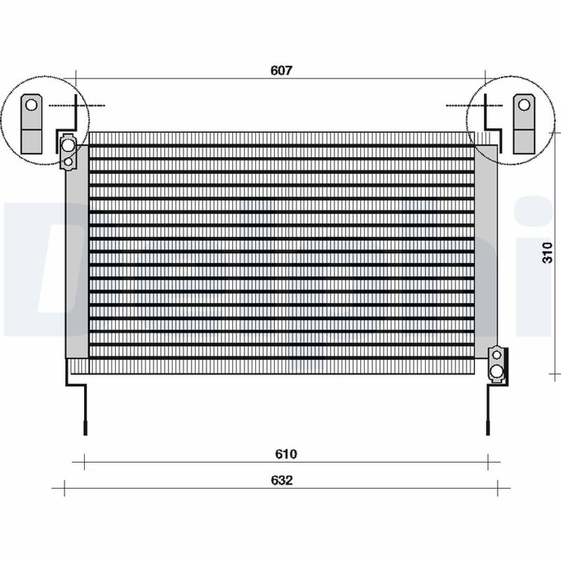 Condensator, climatizare TSP0225007 DELPHI