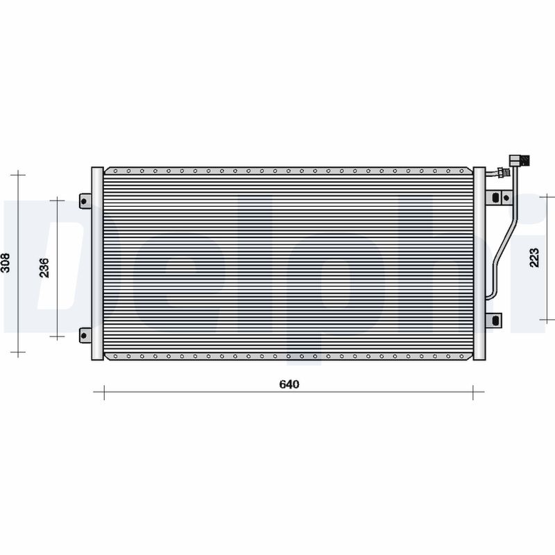 Condensator, climatizare TSP0225008 DELPHI