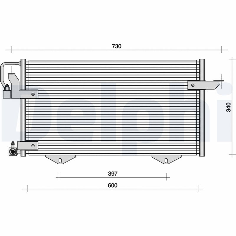 Condensator, climatizare TSP0225010 DELPHI