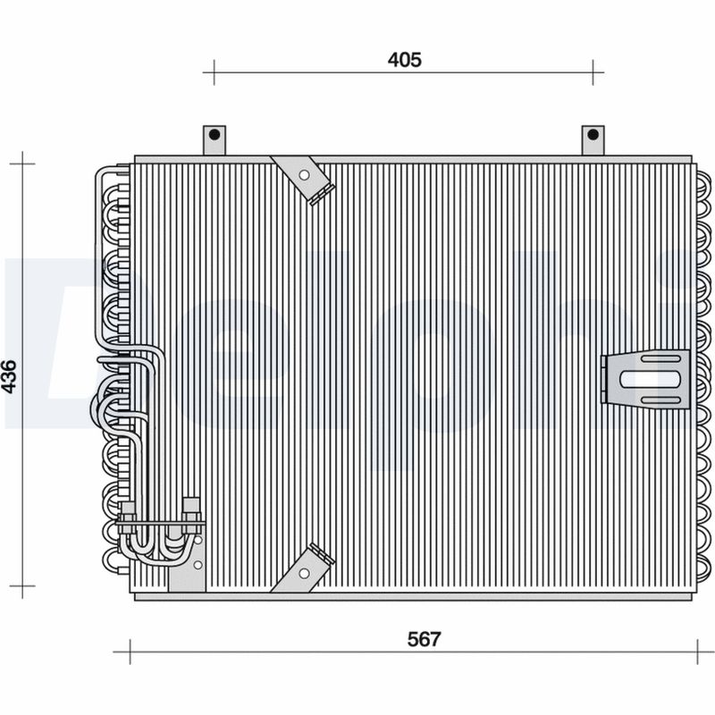 Condensator, climatizare TSP0225015 DELPHI