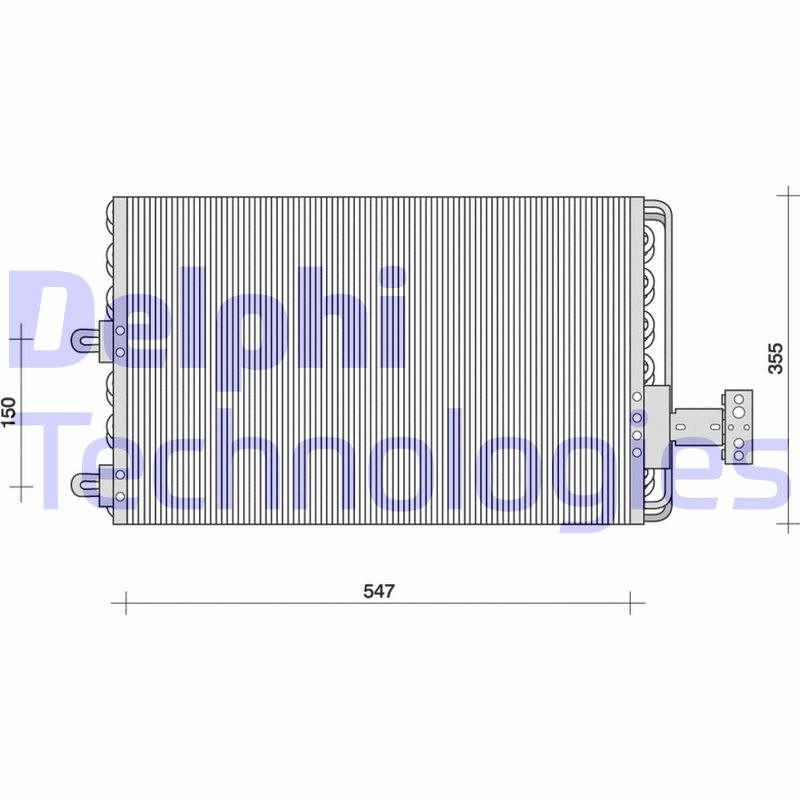 Condensator, climatizare TSP0225023 DELPHI