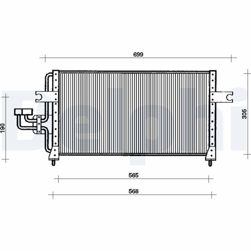 Condensator, climatizare TSP0225032 DELPHI