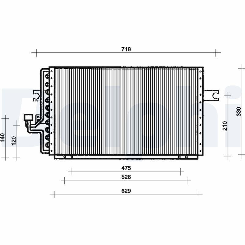 Condensator, climatizare TSP0225033 DELPHI