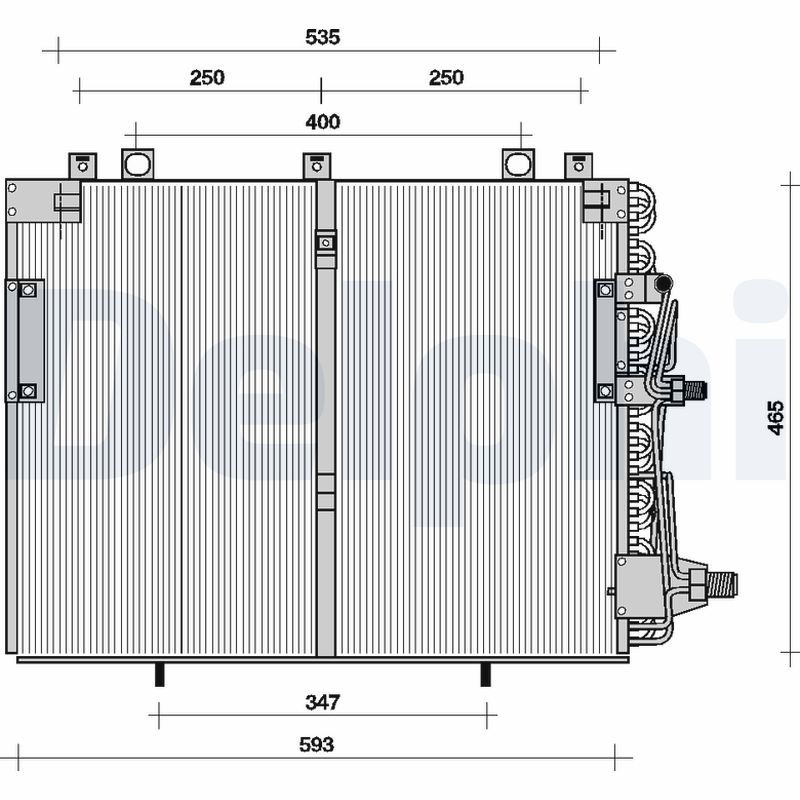 Condensator, climatizare TSP0225036 DELPHI