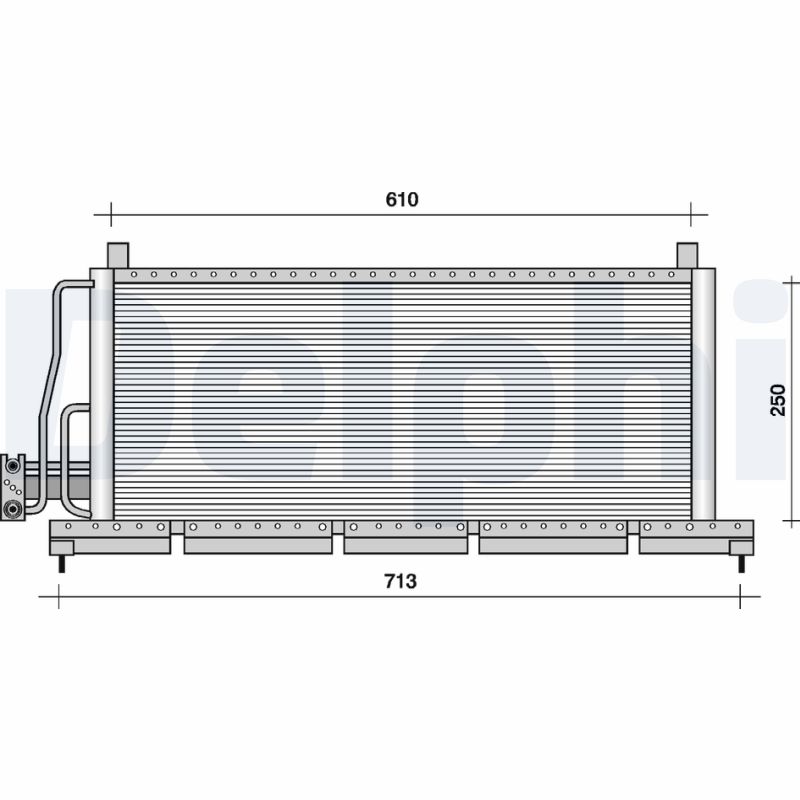 Condensator, climatizare TSP0225046 DELPHI