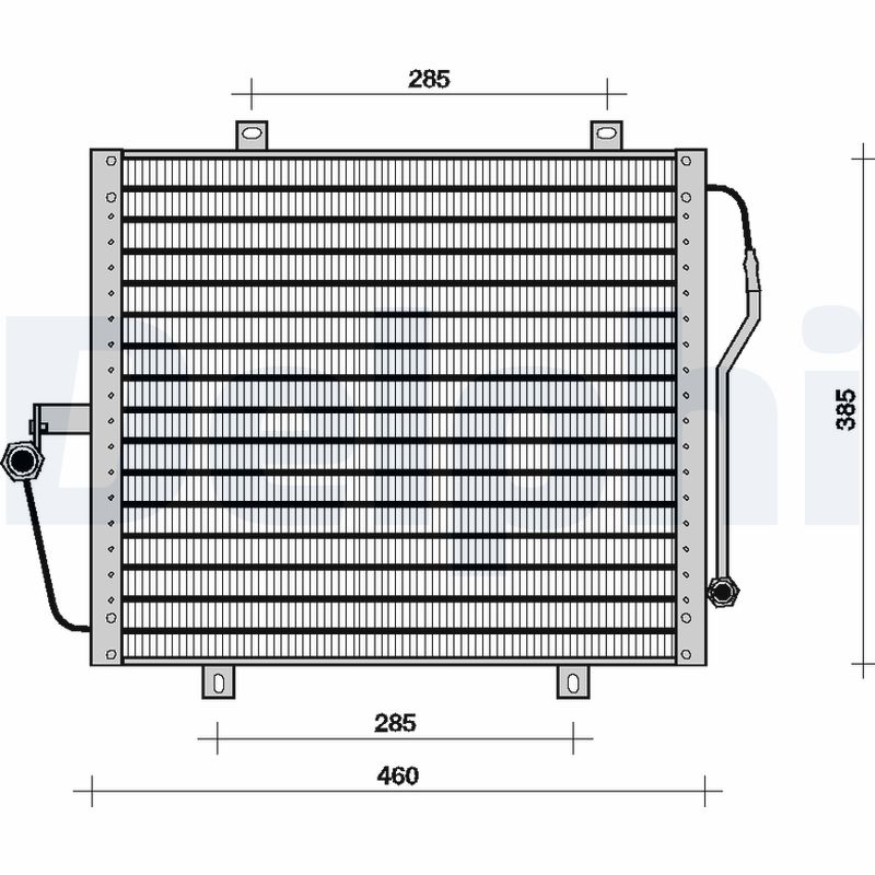 Condensator, climatizare TSP0225056 DELPHI