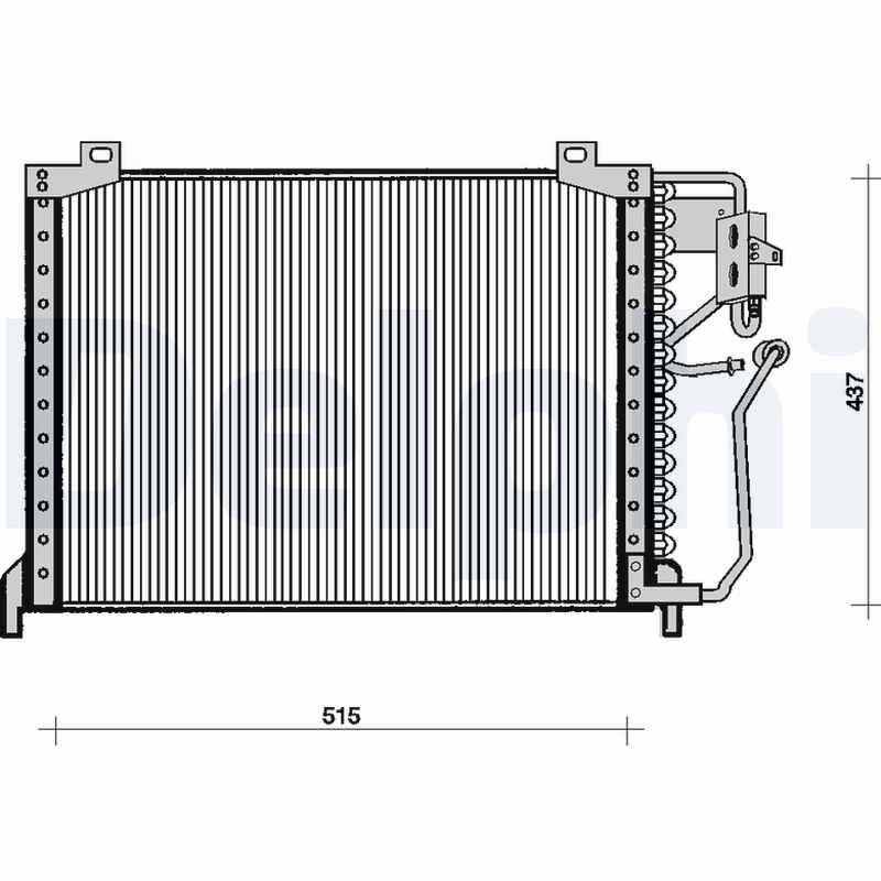 Condensator, climatizare TSP0225064 DELPHI