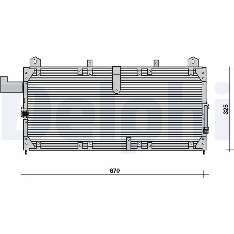 Condensator, climatizare TSP0225066 DELPHI
