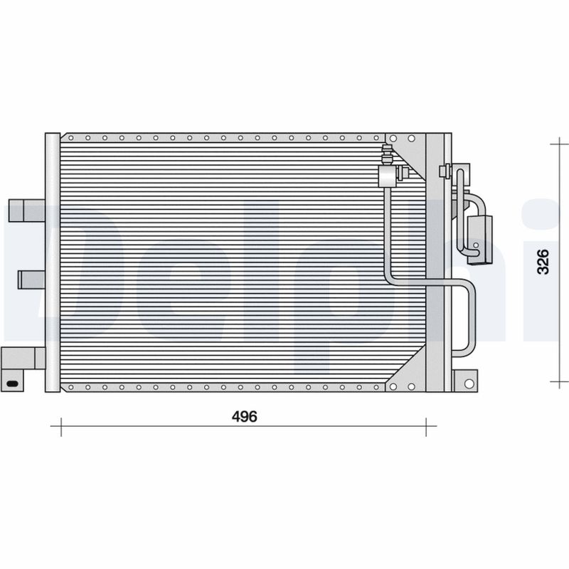Condensator, climatizare TSP0225067 DELPHI