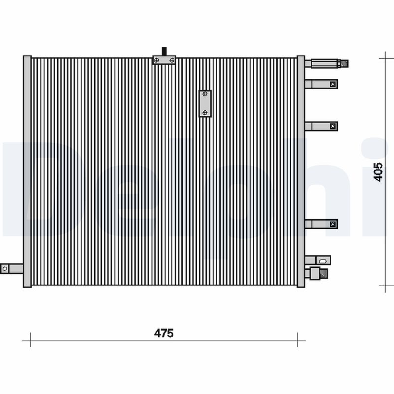 Condensator, climatizare TSP0225070 DELPHI