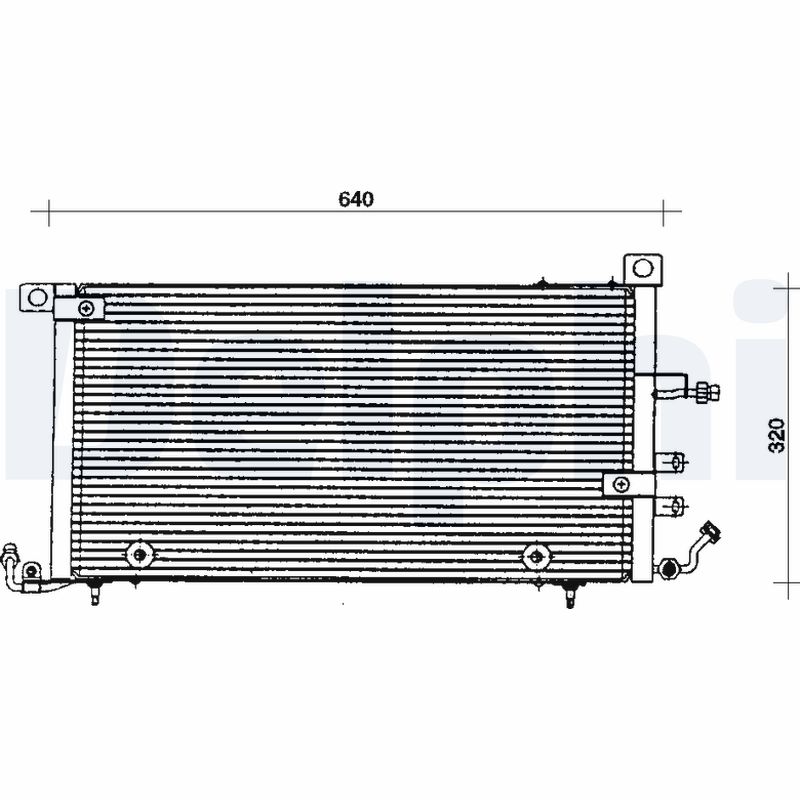 Condensator, climatizare TSP0225071 DELPHI