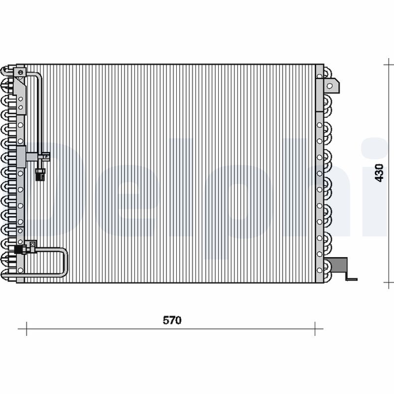 Condensator, climatizare TSP0225076 DELPHI