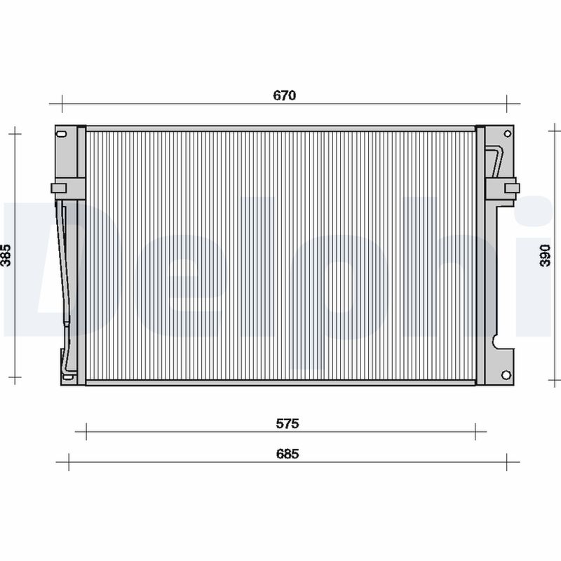 Condensator, climatizare TSP0225078 DELPHI