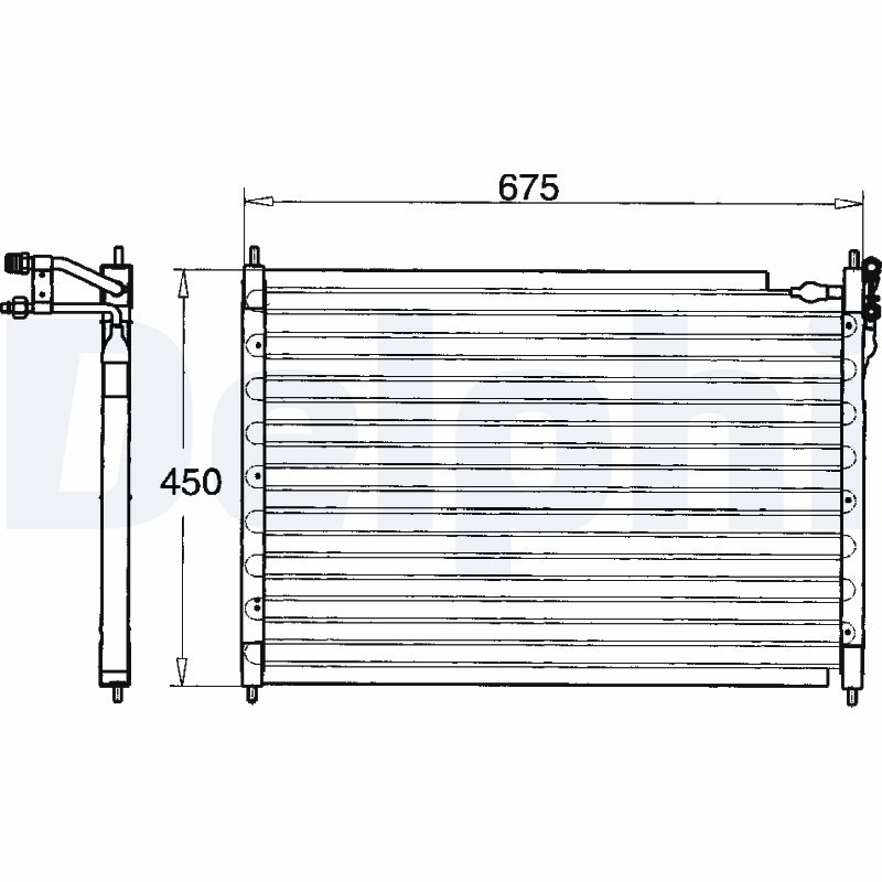 Condensator, climatizare TSP0225084 DELPHI