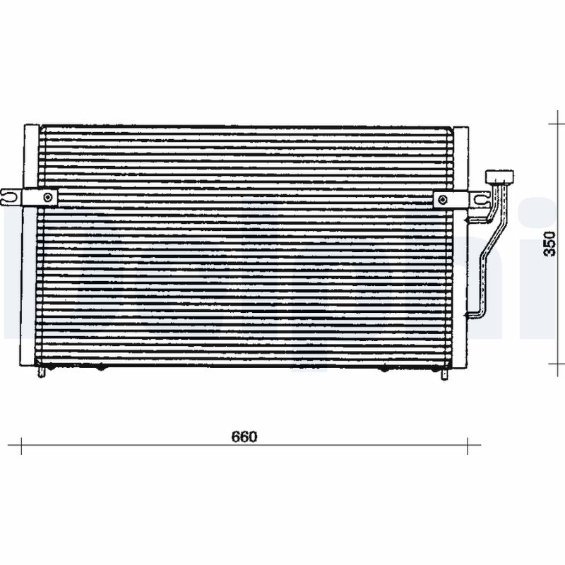 Condensator, climatizare TSP0225085 DELPHI