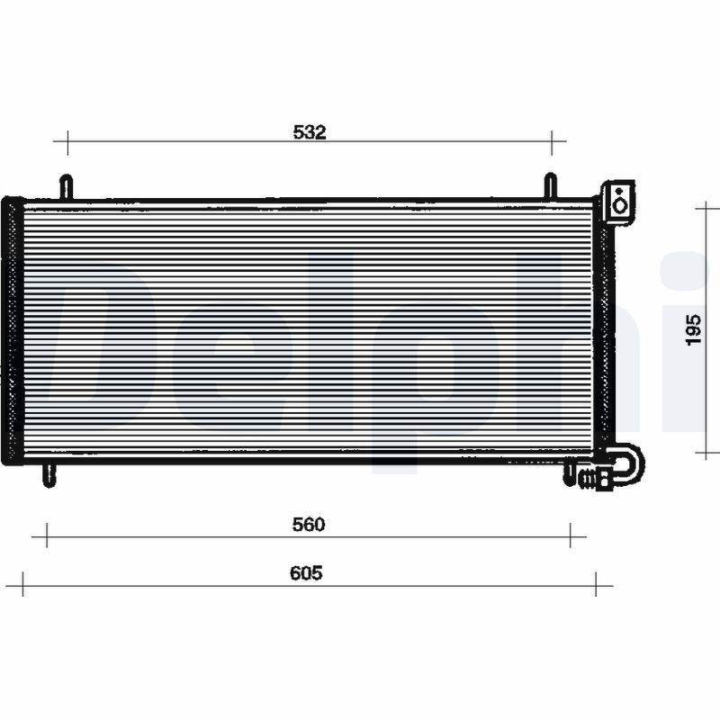 Condensator, climatizare TSP0225090 DELPHI
