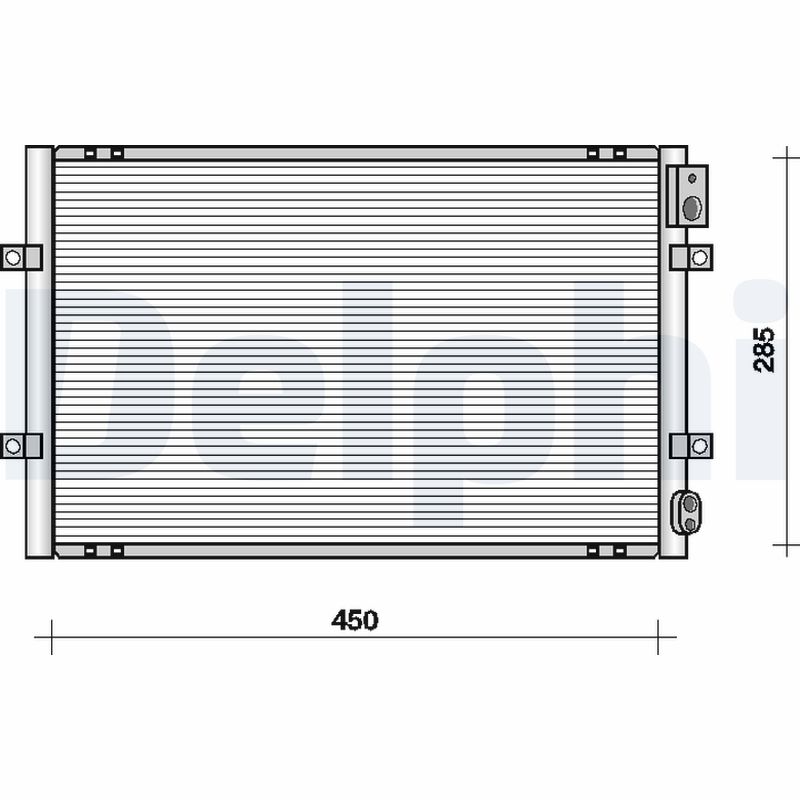 Condensator, climatizare TSP0225091 DELPHI
