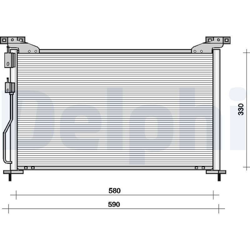 Condensator, climatizare TSP0225092 DELPHI