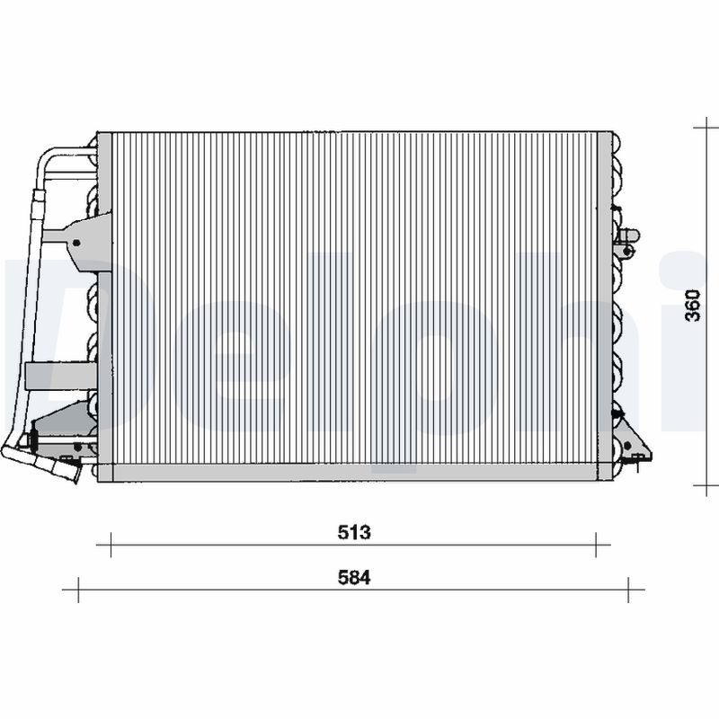 Condensator, climatizare TSP0225099 DELPHI