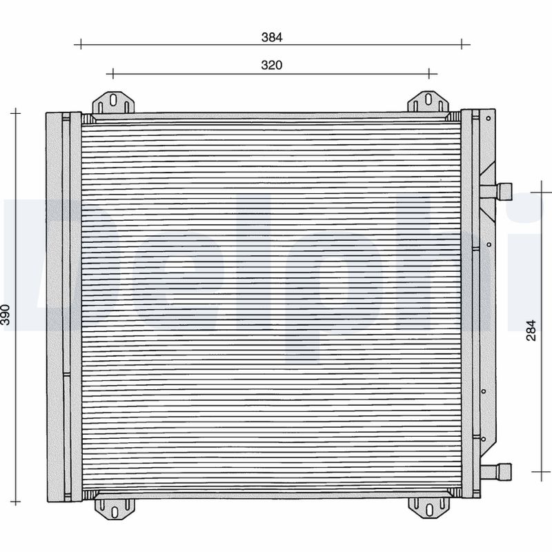Condensator, climatizare TSP0225104 DELPHI