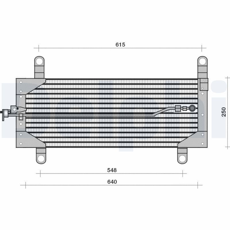Condensator, climatizare TSP0225121 DELPHI