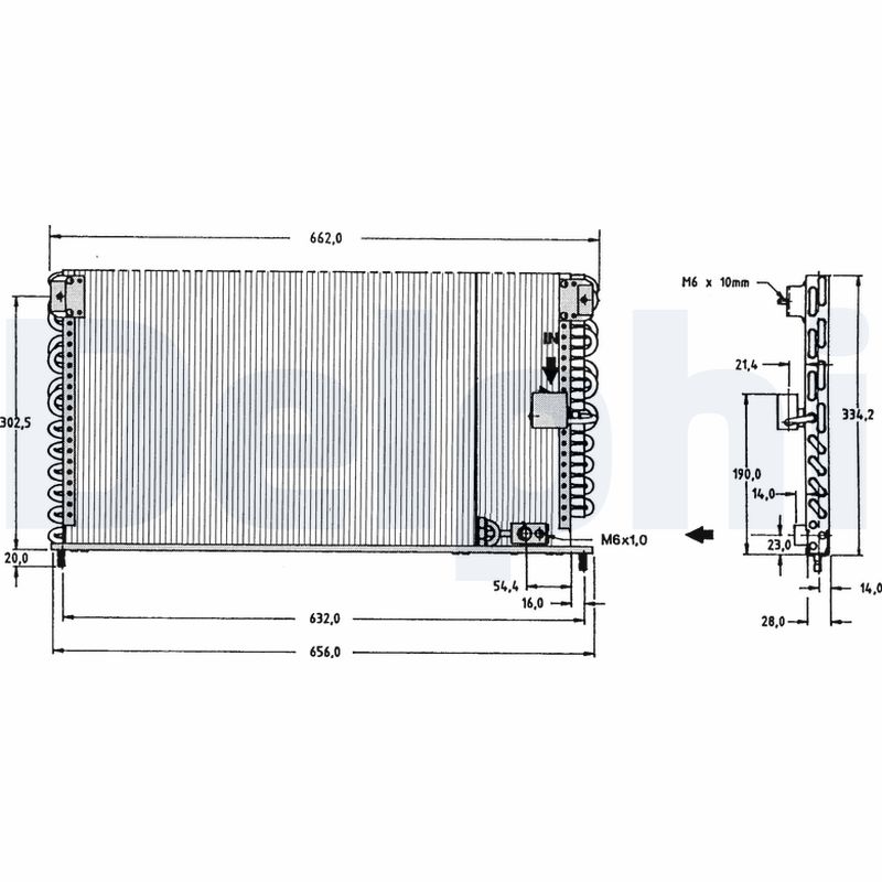 Condensator, climatizare TSP0225149 DELPHI