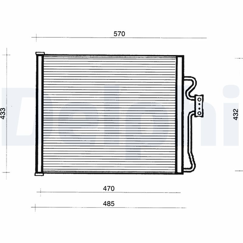 Condensator, climatizare TSP0225155 DELPHI