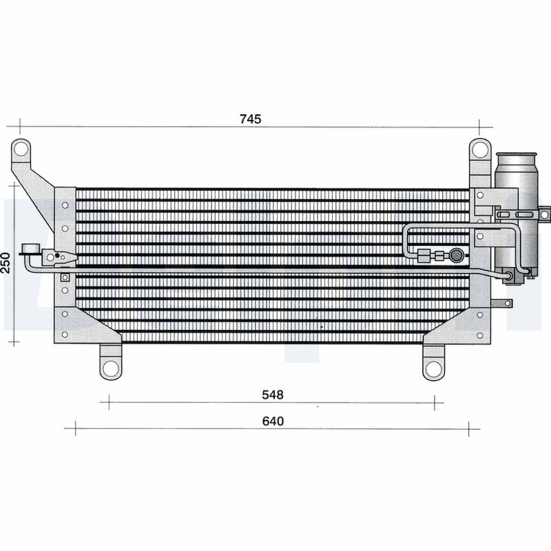 Condensator, climatizare TSP0225188 DELPHI