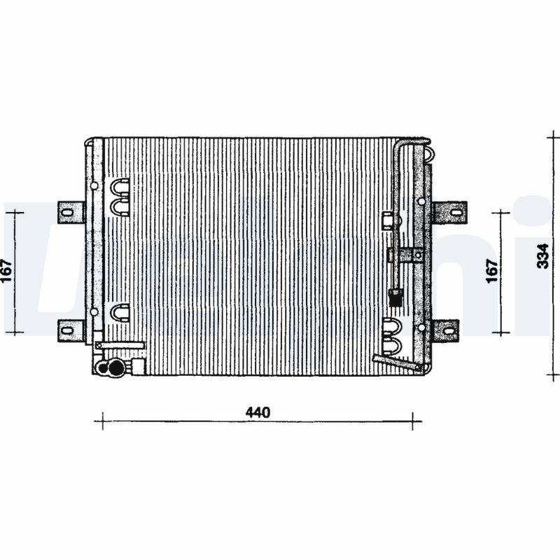 Condensator, climatizare TSP0225215 DELPHI