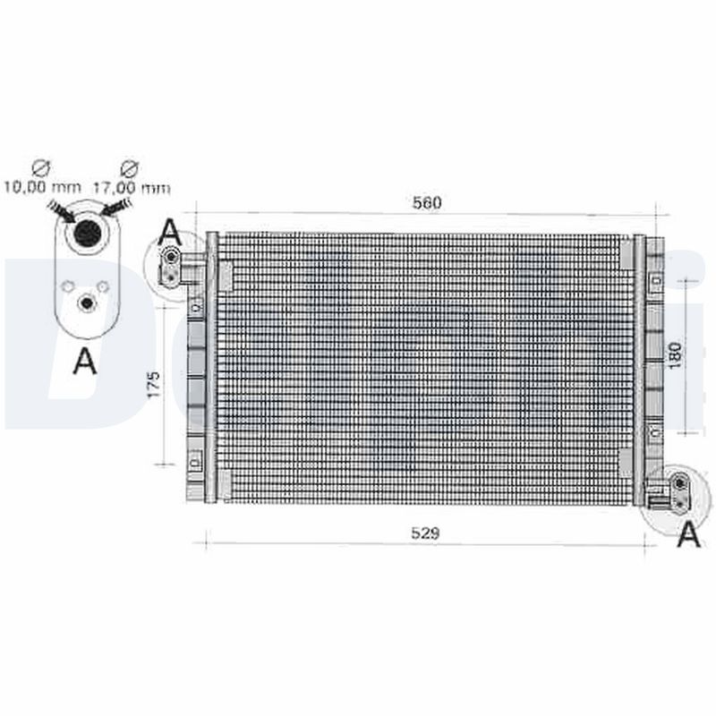 Condensator, climatizare TSP0225262 DELPHI