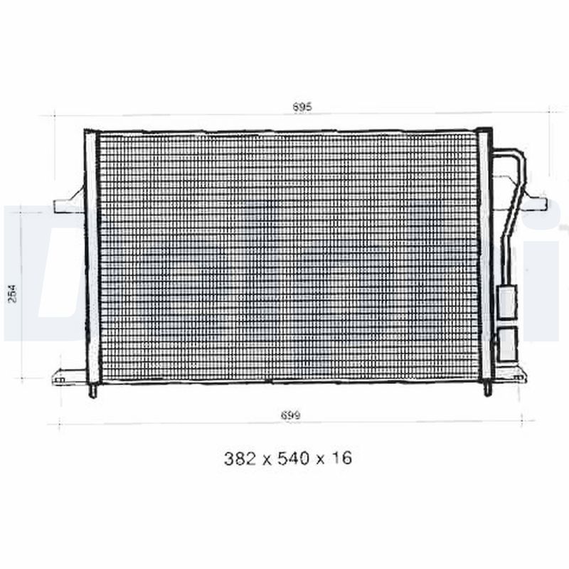 Condensator, climatizare TSP0225275 DELPHI