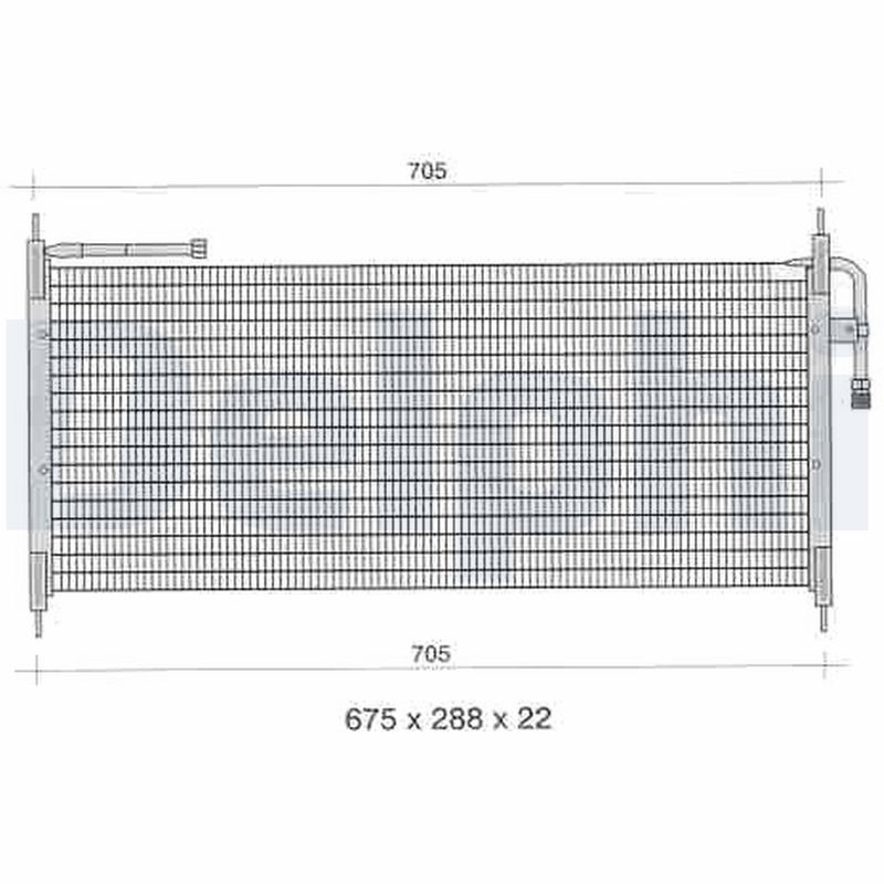 Condensator, climatizare TSP0225297 DELPHI