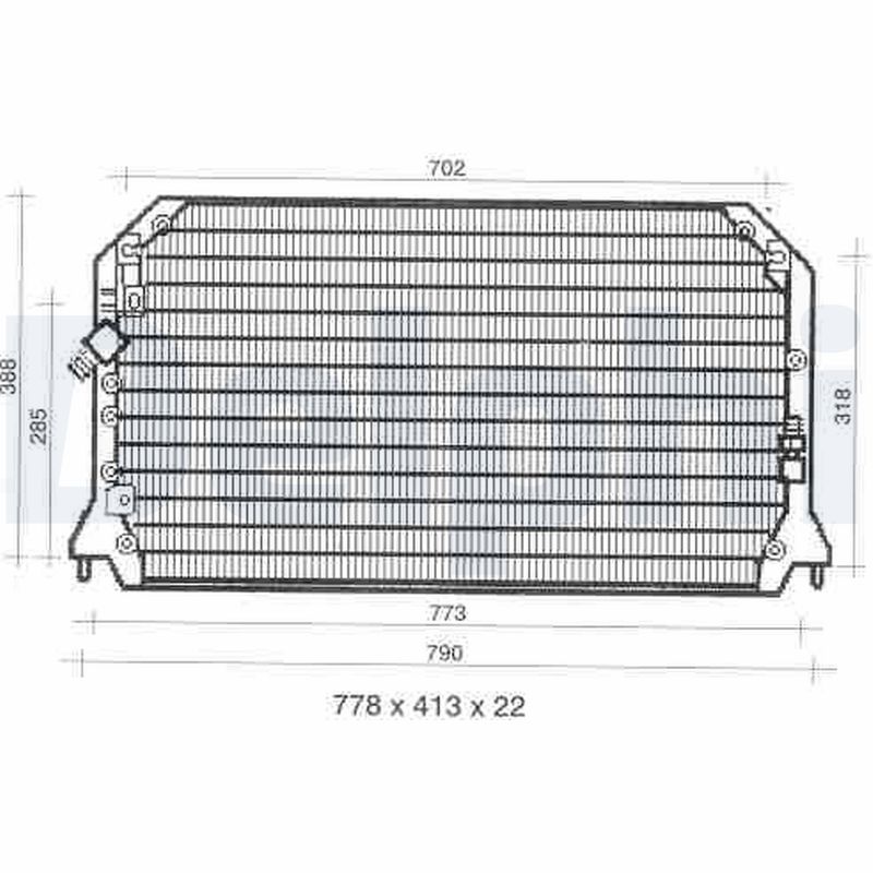 Condensator, climatizare TSP0225309 DELPHI