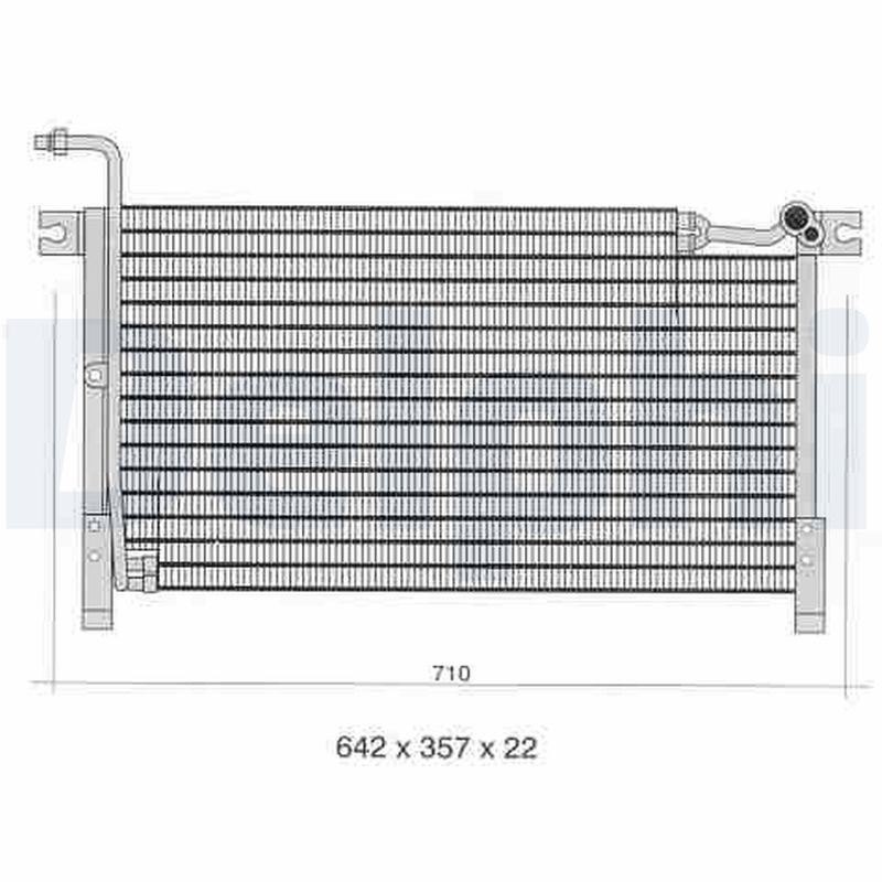 Condensator, climatizare TSP0225347 DELPHI