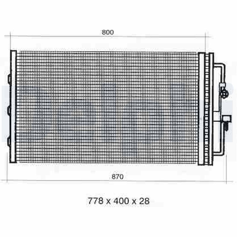 Condensator, climatizare TSP0225353 DELPHI