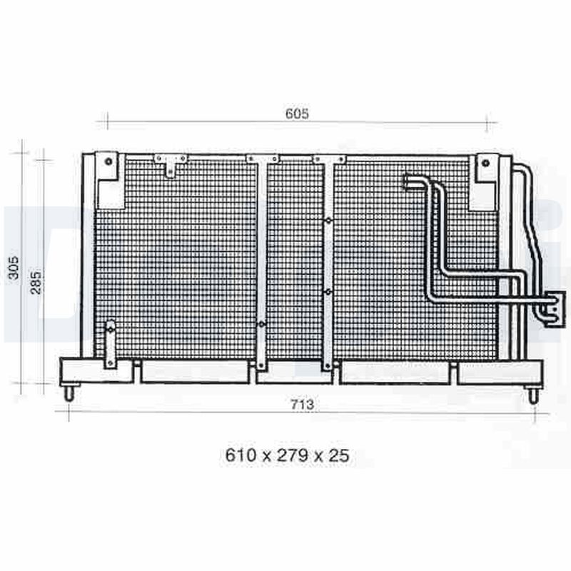 Condensator, climatizare TSP0225354 DELPHI