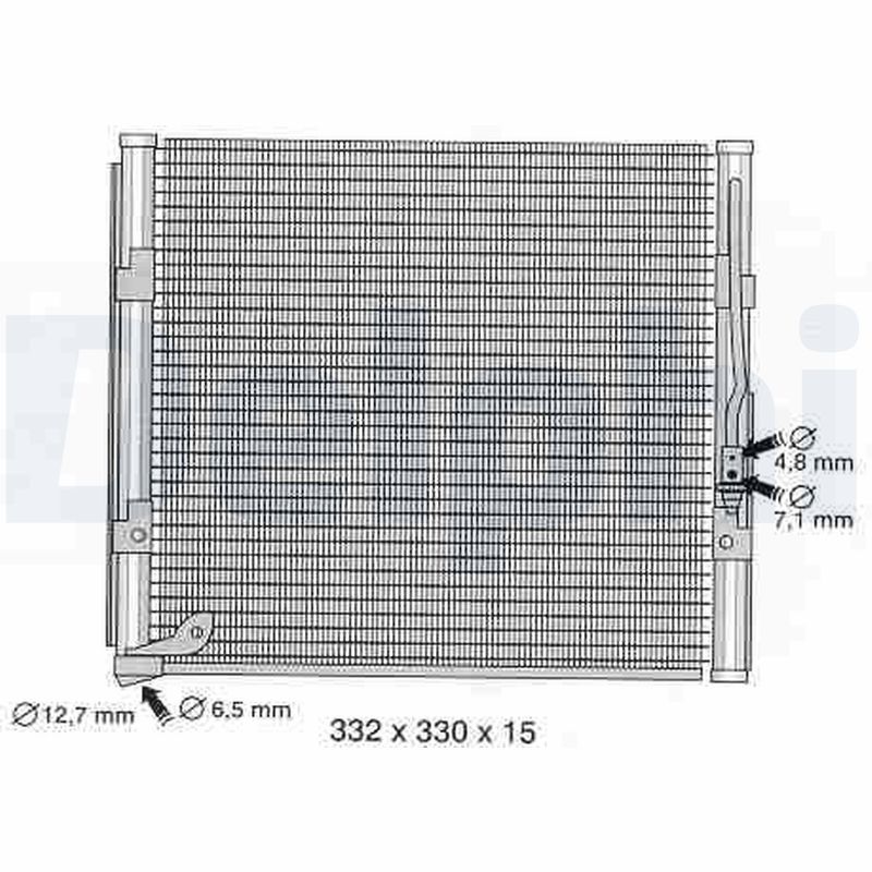 Condensator, climatizare TSP0225366 DELPHI