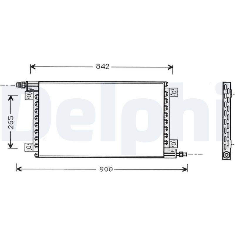 Condensator, climatizare TSP0225442 DELPHI