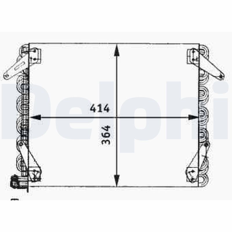 Condensator, climatizare TSP0225636 DELPHI