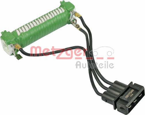 Rezistor, Electromotor - ventilator 0917246 METZGER