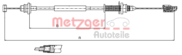 Cablu acceleratie 10.0390 METZGER