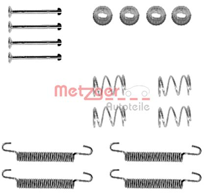Set accesorii, saboti frana parcare 105-0791 METZGER AUTOTEILE