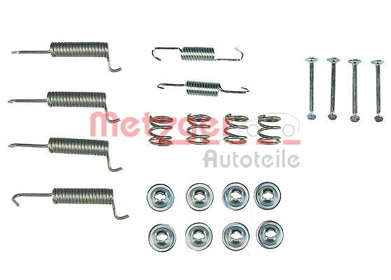 Set accesorii, saboti frana parcare 105-0821 METZGER