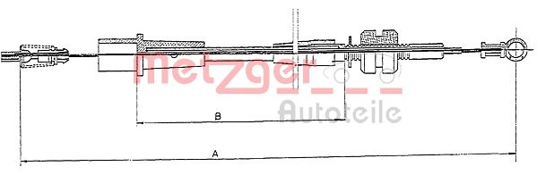 Cablu acceleratie 11.1242 METZGER