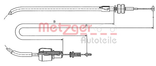 Cablu acceleratie 11.1247 METZGER