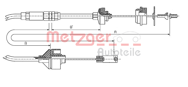 Cablu ambreiaj 11.2195 METZGER