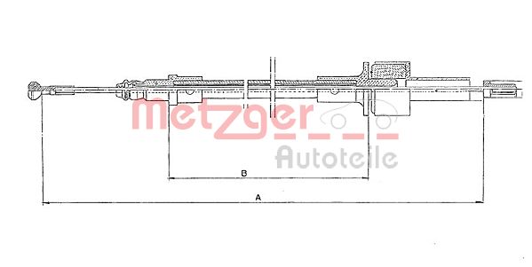 Cablu ambreiaj 11.2324 METZGER