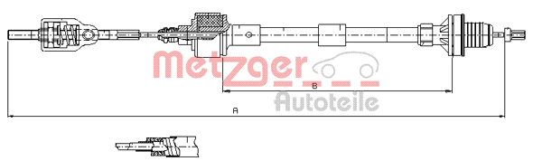 Cablu ambreiaj 11.2533 METZGER