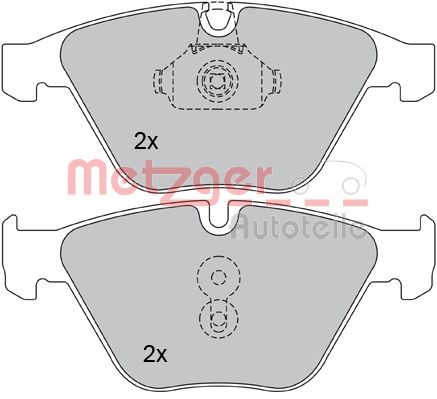 Set placute frana,frana disc 1170090 METZGER