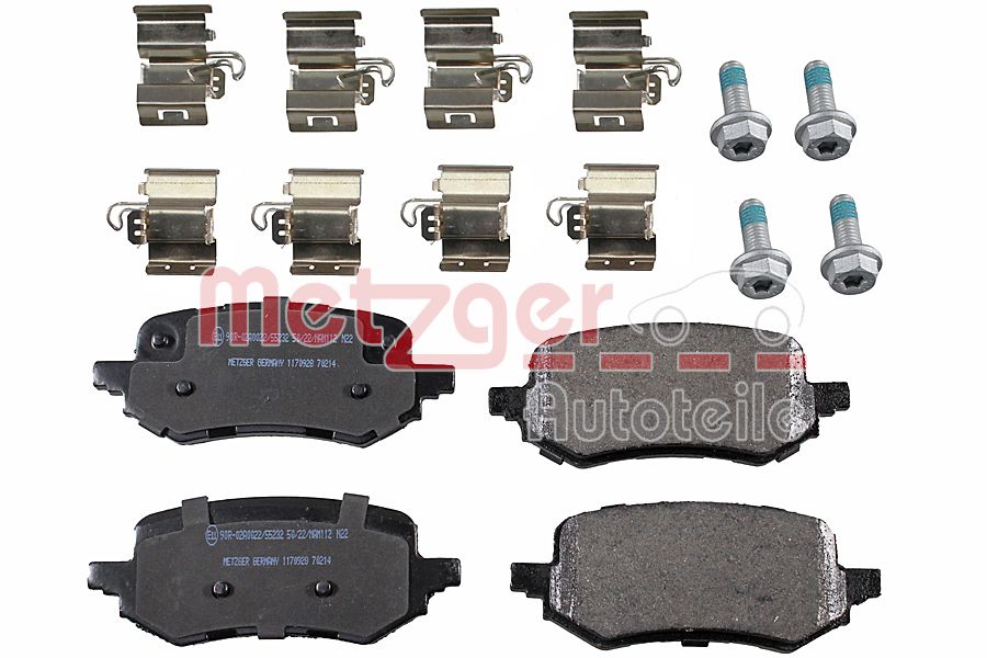 Set placute frana,frana disc 1170928 METZGER